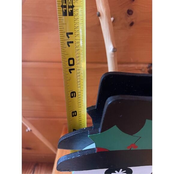 HANDMADE WOODEN CHRISTMAS WINTER SNOWMAN MAILBOX TOPPER - Picture 5 of 5